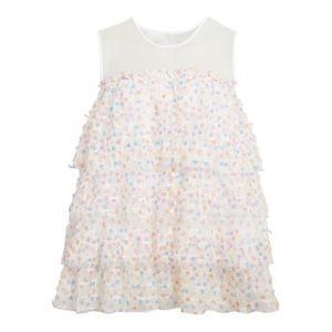 NEW HALOGEN X ATLANTIC PACIFIC Polka Dot Tulle Top